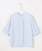 【エニィ スィス/any SiS】のバンドカラーフロントタック ブラウス 人気、トレンドファッション・服の通販 founy(ファニー) ファッション Fashion レディースファッション Fashion for Women トップス・カットソー Cut & Sew Tops シャツ・ブラウス・オフィスカジュアル Elegant Blouses & Button-Ups おすすめ Recommended / Our Picks とろみ Fluid, Flowy Fabric カフス Cuff Design シンプル Simple, Minimal ジャケット Jacket, Outerwear ジョーゼット Georgette, Semi-Sheer Fabric エレガント 上品 Elegant 夏 Summer 新作・新入荷 New Arrivals / New In 春 Spring S/S・春夏 SS, Spring/Summer, Warm Season ビジネス 仕事 通勤 Business / Work / Commuting thumbnail ライトブルー|ID: prp329100004868228 ipo3291000000036272915