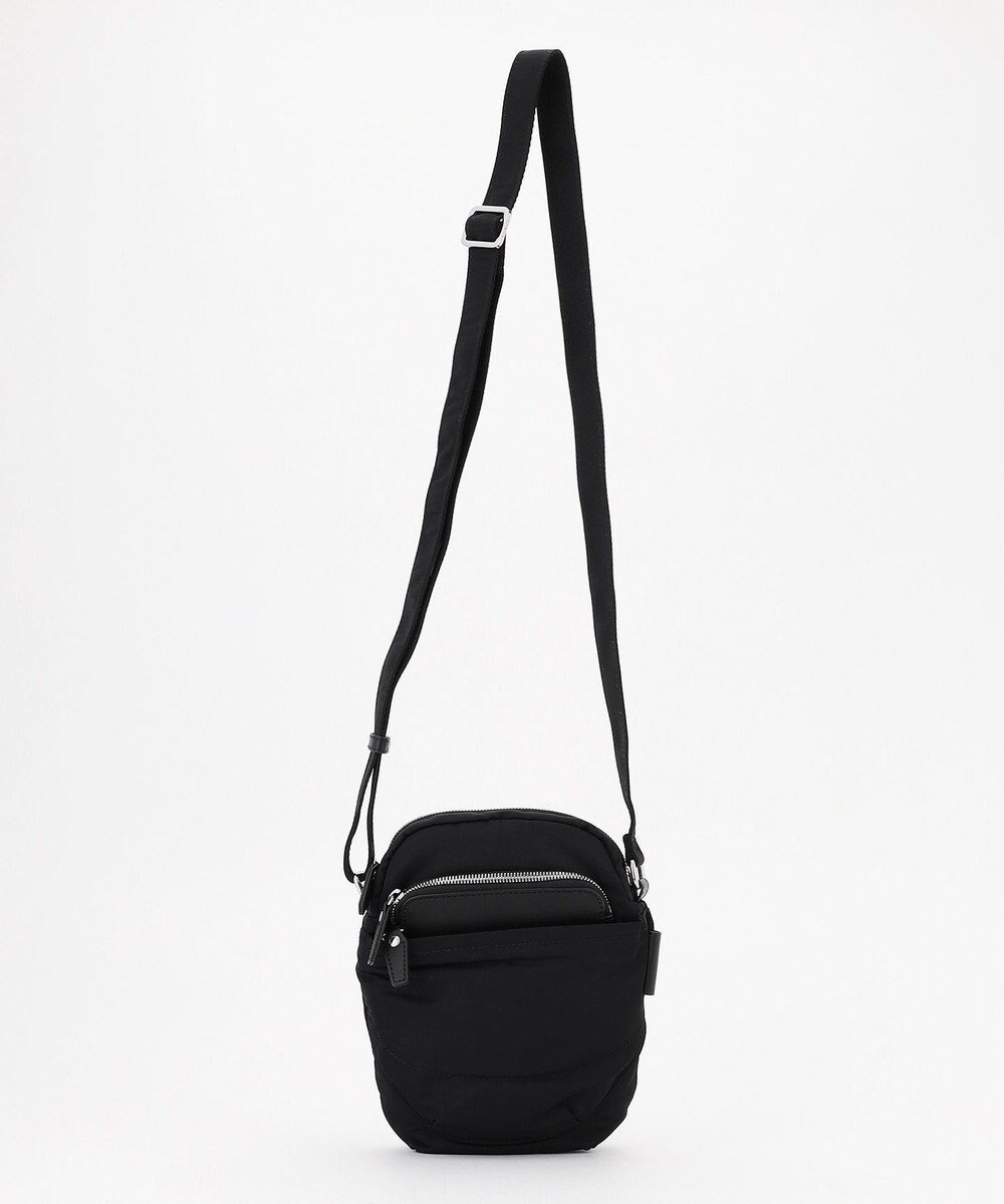 【イザック/Y'SACCS】のポリエステルツイル ポシェット インテリア・キッズ・メンズ・レディースファッション・服の通販 founy(ファニー) 　ファッション　Fashion　レディースファッション　Fashion for Women　サテン　Satin, Glossy Fabric　スマート　Smart, Elegant　ダブル　Double, Double-Breasted　トラベル　Travel, Travel Gear　フロント　Front, Front Design　ポケット　Pocket, Pocket Detail　ポシェット　Pochette, Mini Bag　メタル　Metal, Metal Parts　エレガント 上品　Elegant　ブラック|ID: prp329100004868229 ipo3291000000036272917