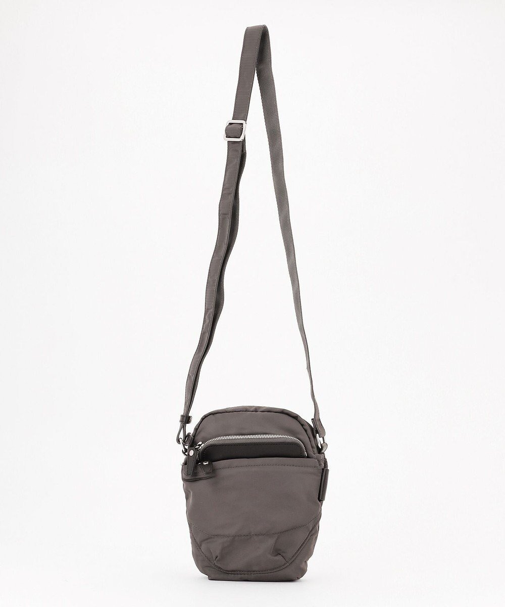 【イザック/Y'SACCS】のポリエステルツイル ポシェット インテリア・キッズ・メンズ・レディースファッション・服の通販 founy(ファニー) 　ファッション　Fashion　レディースファッション　Fashion for Women　サテン　Satin, Glossy Fabric　スマート　Smart, Elegant　ダブル　Double, Double-Breasted　トラベル　Travel, Travel Gear　フロント　Front, Front Design　ポケット　Pocket, Pocket Detail　ポシェット　Pochette, Mini Bag　メタル　Metal, Metal Parts　エレガント 上品　Elegant　ダークグレー|ID: prp329100004868229 ipo3291000000036272918