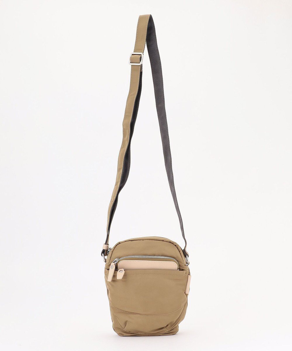 【イザック/Y'SACCS】のポリエステルツイル ポシェット インテリア・キッズ・メンズ・レディースファッション・服の通販 founy(ファニー) 　ファッション　Fashion　レディースファッション　Fashion for Women　サテン　Satin, Glossy Fabric　スマート　Smart, Elegant　ダブル　Double, Double-Breasted　トラベル　Travel, Travel Gear　フロント　Front, Front Design　ポケット　Pocket, Pocket Detail　ポシェット　Pochette, Mini Bag　メタル　Metal, Metal Parts　エレガント 上品　Elegant　ベージュ|ID: prp329100004868229 ipo3291000000036272919