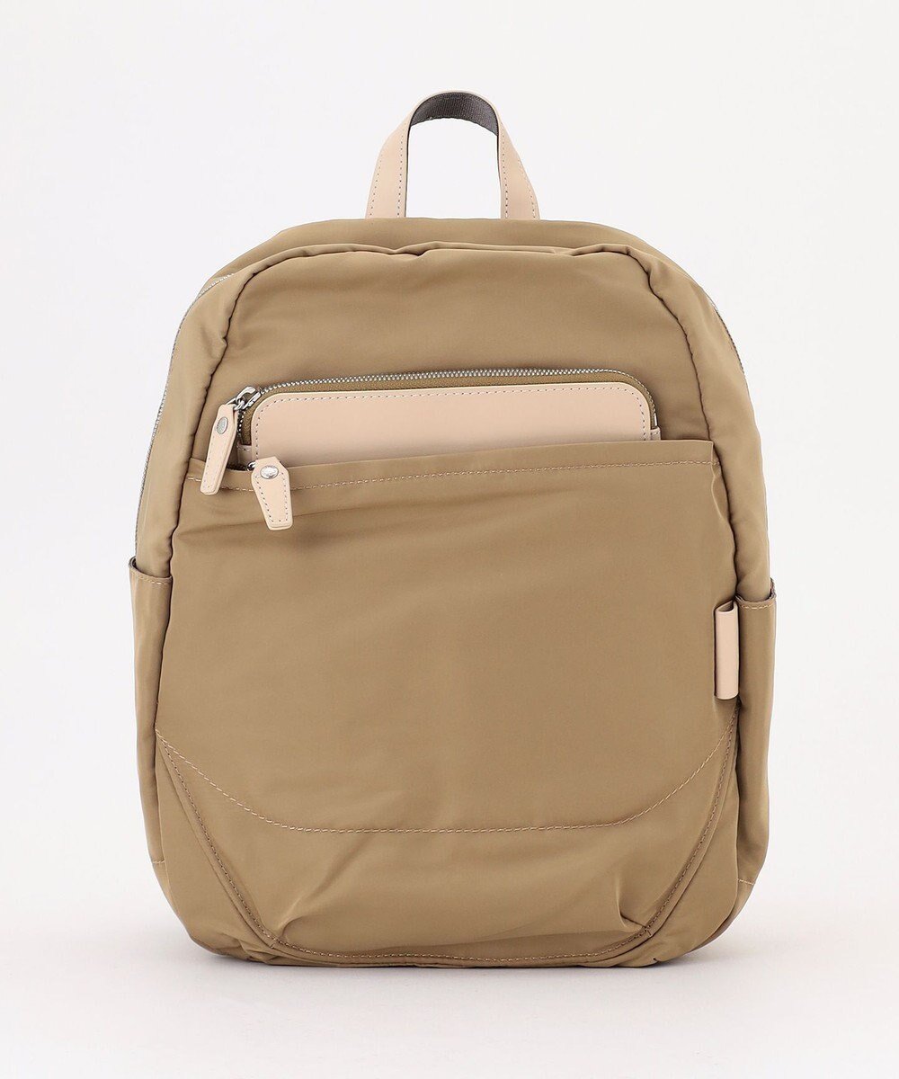 【イザック/Y'SACCS】のポリエステルツイル リュックサック インテリア・キッズ・メンズ・レディースファッション・服の通販 founy(ファニー) 　ファッション　Fashion　レディースファッション　Fashion for Women　バッグ　Bags　サテン　Satin, Glossy Fabric　スマート　Smart, Elegant　ダブル　Double, Double-Breasted　トラベル　Travel, Travel Gear　フロント　Front, Front Design　ポケット　Pocket, Pocket Detail　メタル　Metal, Metal Parts　リュック　Backpack, Rucksack　エレガント 上品　Elegant　ベージュ|ID: prp329100004868232 ipo3291000000036272935