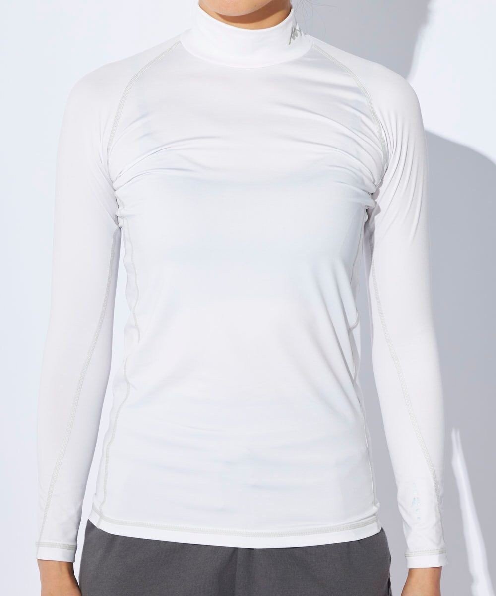 【その他のブランド/Other】の【Kappa】ハイネックフィットトップス|コンプレッションウェア インテリア・キッズ・メンズ・レディースファッション・服の通販 founy(ファニー) 　ファッション　Fashion　レディースファッション　Fashion for Women　トップス・カットソー　Cut & Sew Tops　アンダー　Underwear Essentials　イタリア　Italy　吸水　Absorbent, Quick-Dry　サッカー　Seersucker, Summer Fabric　シンプル　Simple, Minimal　スタイリッシュ　Stylish, Fashionable　ストレッチ　Stretch, Stretchy Fabric　スポーツ　Sports, Activewear　タンク　Tank Top, Sleeveless Top　人気　Popular, Best Seller　フィット　Fit, Slim Fit　ランニング　Running, Running Wear, Activewear, Jogging　おすすめ　Recommended / Our Picks　ビジネス 仕事 通勤　Business / Work / Commuting　ホワイト|ID: prp329100004868233 ipo3291000000036272939