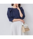 【組曲/KUMIKYOKU】の【WEB限定】ナチュラルローン ペプラムブラウス 人気、トレンドファッション・服の通販 founy(ファニー) ファッション Fashion レディースファッション Fashion for Women トップス・カットソー Cut & Sew Tops シャツ・ブラウス・オフィスカジュアル Elegant Blouses & Button-Ups デニム Denim, Jeans Material フェミニン Feminine, Girly ペプラム Peplum, Flared Hem 夏 Summer 春 Spring S/S・春夏 SS, Spring/Summer, Warm Season 秋 Autumn thumbnail ネイビー系|ID: prp329100004868239 ipo3291000000036272960