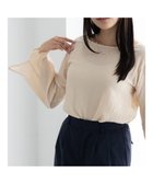 【テチチ/Te chichi】のクレープフレアスリーブブラウス【AOYAMA FASHION ASSOCIATION × Te chichi】 人気、トレンドファッション・服の通販 founy(ファニー) ファッション Fashion レディースファッション Fashion for Women トップス・カットソー Cut & Sew Tops シャツ・ブラウス・オフィスカジュアル Elegant Blouses & Button-Ups おすすめ Recommended / Our Picks サークル Circle, Round Design シンプル Simple, Minimal スリーブ Sleeve, Long Sleeve / Short Sleeve ダウン Down, Puffer デニム Denim, Jeans Material フレア Flare, Flared 夏 Summer S/S・春夏 SS, Spring/Summer, Warm Season A/W・秋冬 Autumn/Winter thumbnail オレンジ|ID: prp329100004868251 ipo3291000000036273003