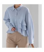 【テチチ/Te chichi】のティアードフリルクロップトシャツ 人気、トレンドファッション・服の通販 founy(ファニー) ファッション Fashion レディースファッション Fashion for Women トップス・カットソー Cut & Sew Tops シャツ・ブラウス・オフィスカジュアル Elegant Blouses & Button-Ups おすすめ Recommended / Our Picks クロップド Cropped, Short Length スタンダード Standard, Basic フリル Frill, Ruffle 夏 Summer S/S・春夏 SS, Spring/Summer, Warm Season A/W・秋冬 Autumn/Winter thumbnail ネイビー|ID: prp329100004868255 ipo3291000000036273019