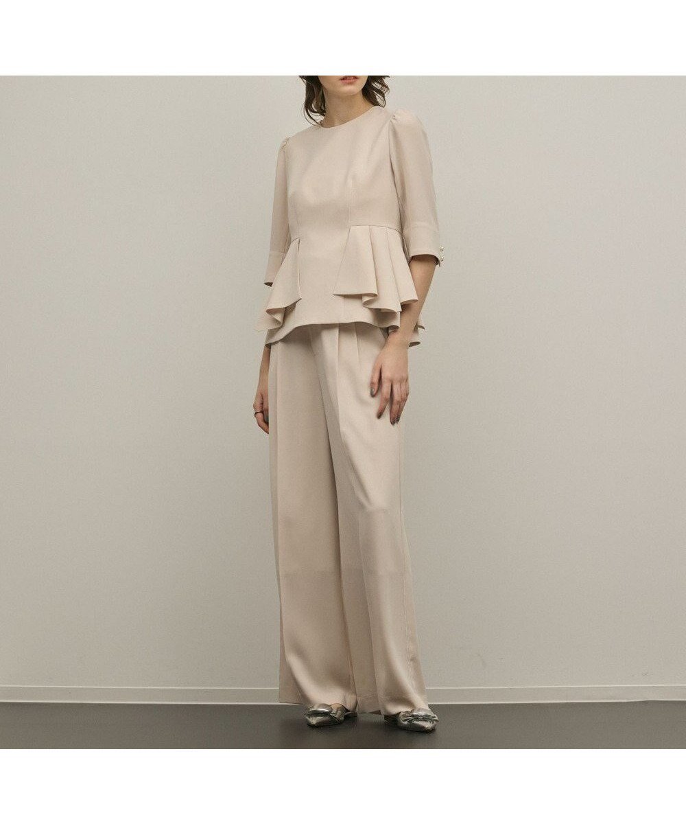 【グレース コンチネンタル/GRACE CONTINENTAL】のトリアセタックワイドパンツ 人気、トレンドファッション・服の通販 founy(ファニー) 　ファッション　Fashion　レディースファッション　Fashion for Women　パンツ　Pants & Trousers　ジョーゼット　Georgette, Semi-Sheer Fabric　ストレッチ　Stretch, Stretchy Fabric　パイピング　Piping, Trim Design　ワイド　Wide, Wide Fit　夏　Summer　春　Spring　S/S・春夏　SS, Spring/Summer, Warm Season　 other-1|ID: prp329100004868270 ipo3291000000036273072