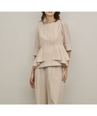 【グレース コンチネンタル/GRACE CONTINENTAL】のトリアセペプラムトップ 人気、トレンドファッション・服の通販 founy(ファニー) ファッション Fashion レディースファッション Fashion for Women トップス・カットソー Cut & Sew Tops ジョーゼット Georgette, Semi-Sheer Fabric ストレッチ Stretch, Stretchy Fabric ペプラム Peplum, Flared Hem 夏 Summer 春 Spring S/S・春夏 SS, Spring/Summer, Warm Season thumbnail ベージュ|ID: prp329100004868271 ipo3291000000036273076