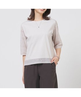 【ジェイ プレス/J.PRESS】のスムースジャージー 刺繍 カットソー 人気、トレンドファッション・服の通販 founy(ファニー) ファッション Fashion レディースファッション Fashion for Women トップス・カットソー Cut & Sew Tops シャツ・ブラウス・オフィスカジュアル Elegant Blouses & Button-Ups ロングTシャツ・Tシャツ Longline T-Shirts & Tees カットソー・ベーシックTシャツ Cut-and-Sewn Tops / Stretch Tees & Basics イエロー Yellow カットソー Cut and Sewn Top シルケット Silket, Silky Cotton ボーダー Border, Stripe モチーフ Motif, Design Theme エレガント 上品 Elegant 夏 Summer 春 Spring S/S・春夏 SS, Spring/Summer, Warm Season |ID:prp329100004868277