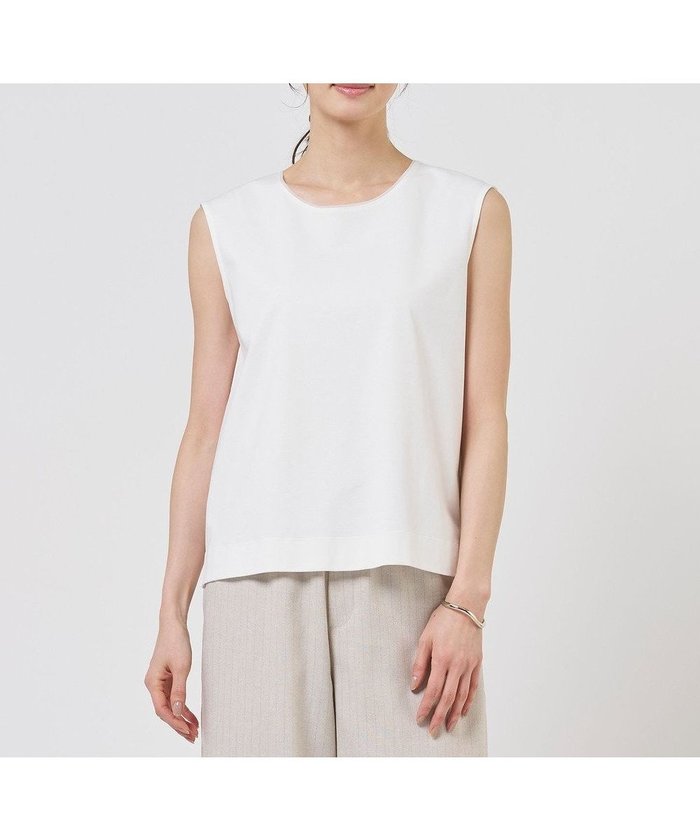 【ジェイ プレス/J.PRESS】のスムースジャージー ノースリーブ カットソー インテリア・キッズ・メンズ・レディースファッション・服の通販 founy(ファニー) https://founy.com/ ファッション Fashion レディースファッション Fashion for Women トップス・カットソー Cut & Sew Tops キャミソール&ノースリーブ Camisoles & Sleeveless Tops シャツ・ブラウス・オフィスカジュアル Elegant Blouses & Button-Ups ロングTシャツ・Tシャツ Longline T-Shirts & Tees カットソー・ベーシックTシャツ Cut-and-Sewn Tops / Stretch Tees & Basics インナー Innerwear カットソー Cut and Sewn Top シアー Sheer, See-Through シルケット Silket, Silky Cotton ノースリーブ Sleeveless, No-Sleeve エレガント 上品 Elegant 夏 Summer 春 Spring S/S・春夏 SS, Spring/Summer, Warm Season |ID: prp329100004868278 ipo3291000000036273099