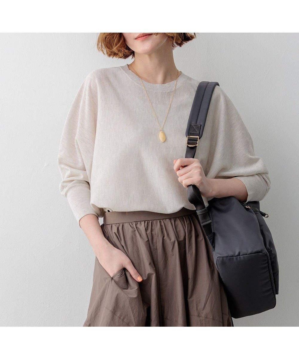 【23区/NIJYUSANKU】の【先行予約】シャイニーシアー ドルマン ニット インテリア・キッズ・メンズ・レディースファッション・服の通販 founy(ファニー) 　ファッション　Fashion　レディースファッション　Fashion for Women　トップス・カットソー　Cut & Sew Tops　ニット　Knit Tops & Sweaters　インナー　Innerwear　春　Spring　コンパクト　Compact, Small Size　スリット　Slit, Slit Detail　セーター　Sweater, Knitwear　デニム　Denim, Jeans Material　人気　Popular, Best Seller　リラックス　Relax, Relaxed Fit　S/S・春夏　SS, Spring/Summer, Warm Season　おすすめ　Recommended / Our Picks　夏　Summer　旅行　Travel　エレガント 上品　Elegant　2026年　2026　アイボリー系|ID: prp329100004868285 ipo3291000000036273131