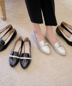 【トッカ/TOCCA】の【晴雨兼用】TINY RIBBON RAIN ROAFER レインパンプス シルバー系|ID: prp329100004868293 ipo3291000000036283505