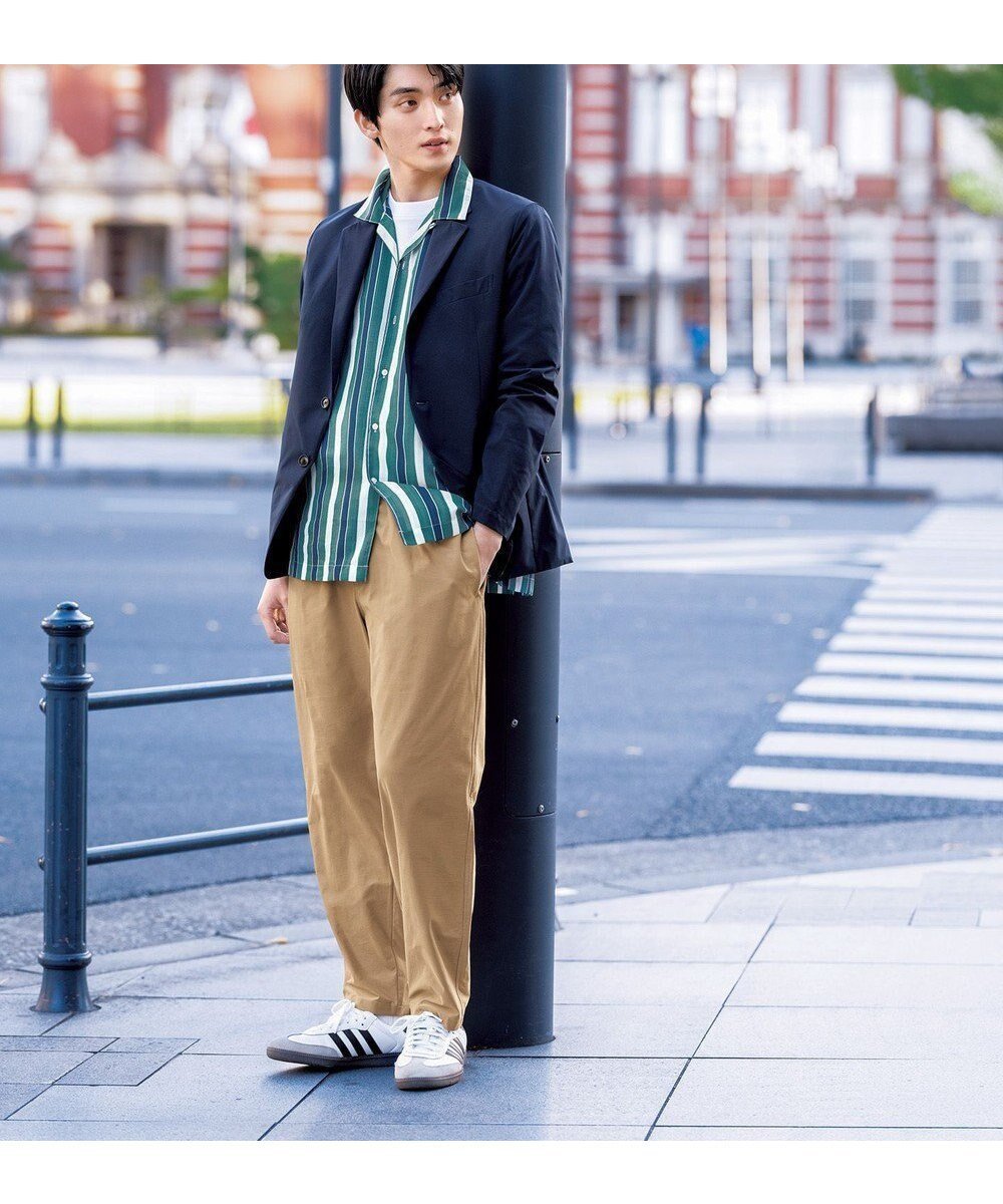 【アンフィーロ/UNFILO / MEN】のスラブジャージー イージー テーパードパンツ インテリア・キッズ・メンズ・レディースファッション・服の通販 founy(ファニー) 　ファッション　Fashion　メンズファッション　Fashion for Men　ボトムス　Bottoms　ストレッチ　Stretch, Stretchy Fabric　ワイド　Wide, Wide Fit　エレガント 上品　Elegant　夏　Summer　春　Spring　S/S・春夏　SS, Spring/Summer, Warm Season　ベージュ|ID: prp329100004868458 ipo3291000000036278398