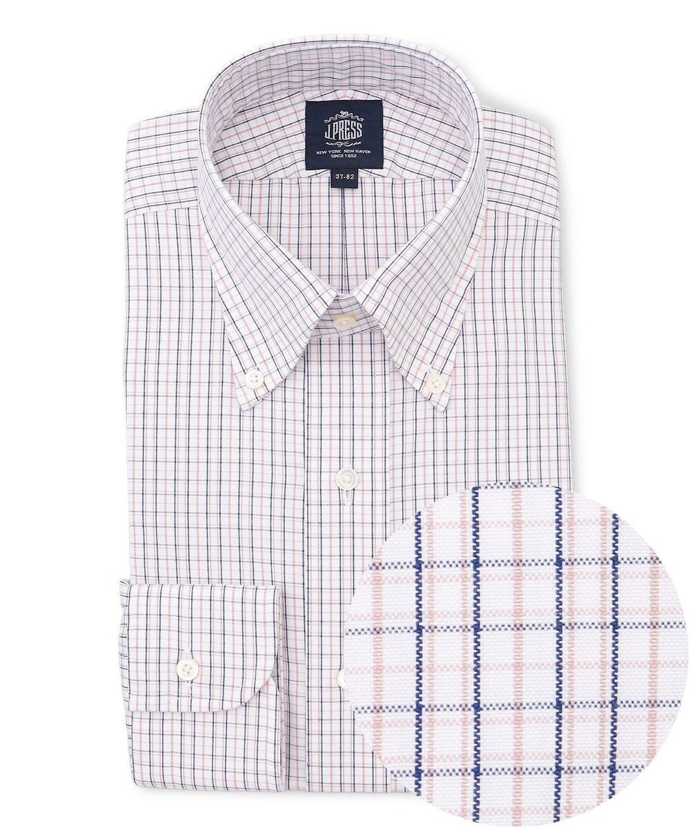 【ジェイ プレス/J.PRESS / MEN】の【PREMIUM PLEATS / 形態安定】タッタソールチェック ドレスシャツ / B.D. インテリア・キッズ・メンズ・レディースファッション・服の通販 founy(ファニー) 　ファッション　Fashion　メンズファッション　Fashion for Men　トップス・カットソー　Cut & Sew Tops　メンズシャツ　Shirts　カフス　Cuff Design　スーピマ　Supima, Premium Cotton　ドレス　Dress, One-Piece　定番　Standard, Basic Item　なめらか　Smooth, Silky Texture　プリーツ　Pleats, Pleated　プレミアム　Premium, High-End　メンズ　Men's, Menswear　A/W・秋冬　Autumn/Winter　S/S・春夏　SS, Spring/Summer, Warm Season　夏　Summer　ビジネス 仕事 通勤　Business / Work / Commuting　ワイン系3|ID: prp329100004868471 ipo3291000000036278456