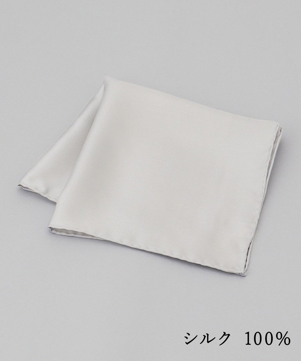 【五大陸/gotairiku / MEN】の【日本製】定番 シルク100% チーフ インテリア・キッズ・メンズ・レディースファッション・服の通販 founy(ファニー) 　ファッション　Fashion　メンズファッション　Fashion for Men　シルク　Silk, 100% Silk　ジャケット　Jacket, Outerwear　スーツ　Suit, Formalwear　ビジネス 仕事 通勤　Business / Work / Commuting　ポケット　Pocket, Pocket Detail　定番　Standard, Basic Item　日本製　Made In Japan　アイボリー系|ID: prp329100004868472 ipo3291000000036278460