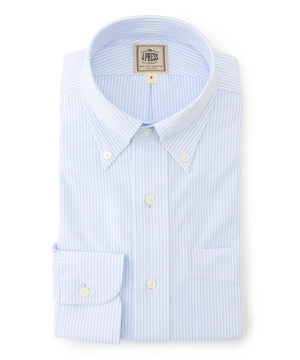 【ジェイ プレス/J.PRESS / MEN】の【接触冷感 / 吸水速乾 / UVカット / 高通気性】【SMART TECH】 ロンドンストライプ ジャージーシャツ インテリア・キッズ・メンズ・レディースファッション・服の通販 founy(ファニー) 　ファッション　Fashion　メンズファッション　Fashion for Men　トップス・カットソー　Cut & Sew Tops　メンズシャツ　Shirts　インナー　Innerwear　ストライプ　Stripe, Striped Pattern　スーツ　Suit, Formalwear　ドレス　Dress, One-Piece　ロンドン　London Style, British Inspired　エレガント 上品　Elegant　吸水　Absorbent, Quick-Dry　夏　Summer　春　Spring　S/S・春夏　SS, Spring/Summer, Warm Season　サックスブルー系1|ID: prp329100004868473 ipo3291000000036278462