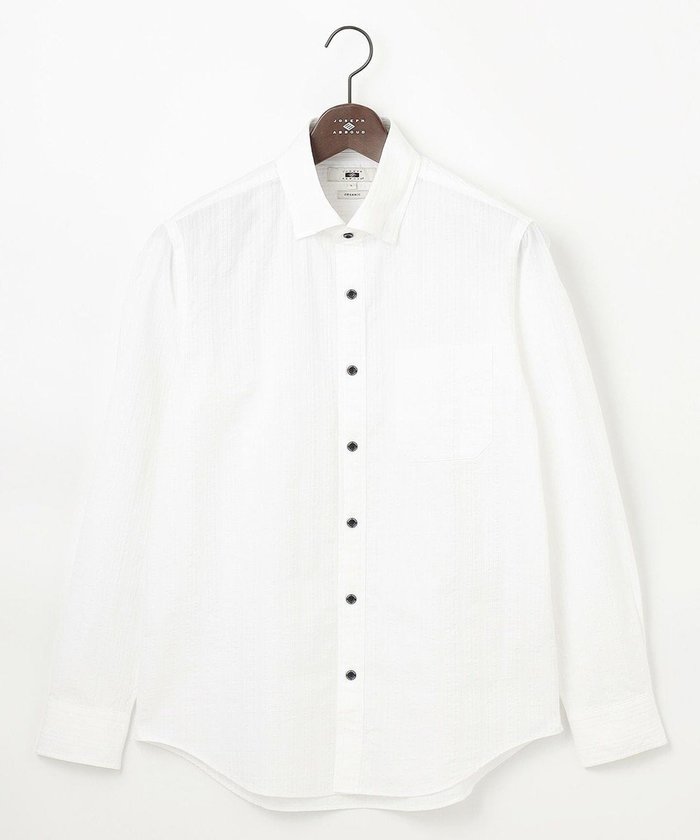 【ジョセフ アブード/JOSEPH ABBOUD / MEN】の【オーガニックコットン使用】 オーガニックコードストライプ シャツ インテリア・キッズ・メンズ・レディースファッション・服の通販 founy(ファニー) https://founy.com/ ファッション Fashion メンズファッション Fashion for Men トップス・カットソー Cut & Sew Tops メンズシャツ Shirts おすすめ Recommended / Our Picks オーガニック Organic Cotton ストライプ Stripe, Striped Pattern 夏 Summer 春 Spring S/S・春夏 SS, Spring/Summer, Warm Season |ID: prp329100004868476 ipo3291000000036278472