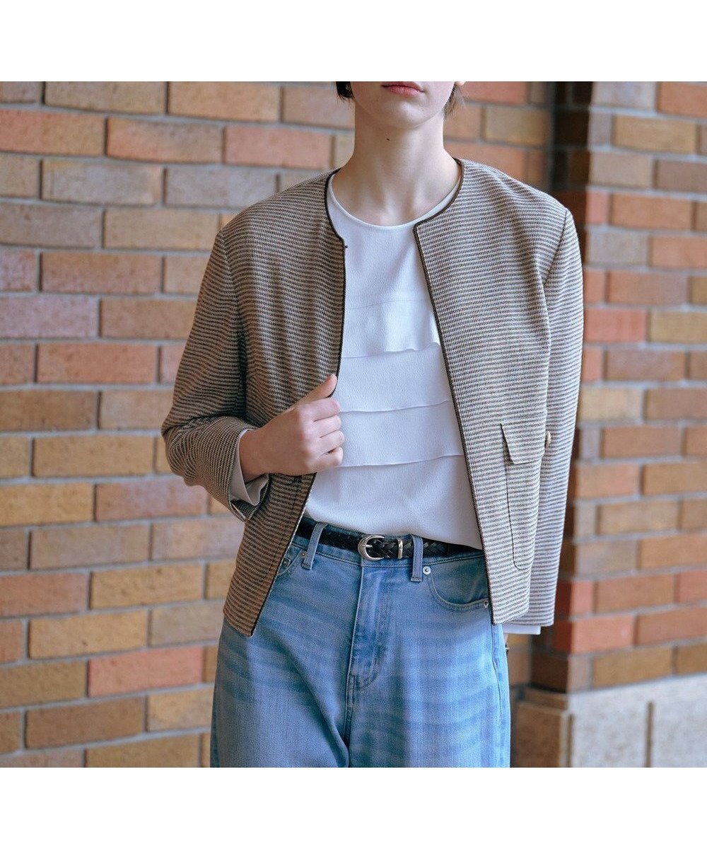 【ジェイ プレス/J.PRESS】の【洗える】Calameraリングメッシュ ジャケット 人気、トレンドファッション・服の通販 founy(ファニー) 　ファッション　Fashion　レディースファッション　Fashion for Women　アウター　Coat / Outerwear Collection　レディースジャケット・軽アウター　Jackets　春　Spring　洗える　Machine Washable　クラシック　Classic, Timeless Style　コンパクト　Compact, Small Size　ショート　Short, Short Length　ジャケット　Jacket, Outerwear　ツイード　Twill, Twill Weave　デニム　Denim, Jeans Material　バランス　Balance, Style Balance　フロント　Front, Front Design　ポケット　Pocket, Pocket Detail　メッシュ　Mesh, Net Fabric　メランジ　Melange, Mixed Yarn　ワイド　Wide, Wide Fit　S/S・春夏　SS, Spring/Summer, Warm Season　夏　Summer　エレガント 上品　Elegant　 other-1|ID: prp329100004868481 ipo3291000000036278501