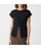 【アンクレイヴ/uncrave】のダブルフェイスジャージー 2WAYスリットトップス 人気、トレンドファッション・服の通販 founy(ファニー) ファッション Fashion レディースファッション Fashion for Women トップス・カットソー Cut & Sew Tops シャツ・ブラウス・オフィスカジュアル Elegant Blouses & Button-Ups ロングTシャツ・Tシャツ Longline T-Shirts & Tees カットソー・ベーシックTシャツ Cut-and-Sewn Tops / Stretch Tees & Basics 春 Spring カットソー Cut and Sewn Top シルケット Silket, Silky Cotton スリット Slit, Slit Detail スリーブ Sleeve, Long Sleeve / Short Sleeve タイトスカート Pencil Skirt, Tight Skirt フレンチ French, French Style ロールアップ Roll-Up, Cuffed Hem ワイド Wide, Wide Fit S/S・春夏 SS, Spring/Summer, Warm Season 夏 Summer thumbnail ブラック|ID: prp329100004868487 ipo3291000000036278538