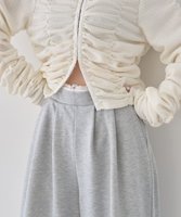 【アースミュージックアンドエコロジー/earth music&ecology】のレースレイヤード風スウェットパンツ 人気、トレンドファッション・服の通販 founy(ファニー) ファッション Fashion レディースファッション Fashion for Women パンツ Pants & Trousers スウェット / スエット Sweatshirt, Sweatwear ポケット Pocket, Pocket Detail リラックス Relax, Relaxed Fit レース Lace, Lace Fabric ワイド Wide, Wide Fit エレガント 上品 Elegant 夏 Summer 春 Spring S/S・春夏 SS, Spring/Summer, Warm Season |ID:prp329100004868508