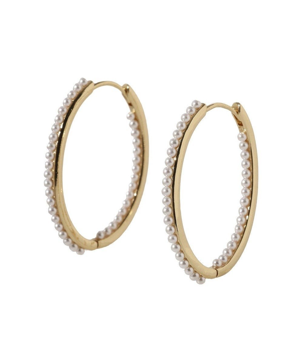 【グリーンパークス/Green Parks】のパールラインワンタッチピアス インテリア・キッズ・メンズ・レディースファッション・服の通販 founy(ファニー) 　ファッション　Fashion　レディースファッション　Fashion for Women　アクセサリー　Fashion Accessories　シンプル　Simple, Minimal　パール　Pearl, Pearl Accent　フープ　Hoop, Hoop Earrings　エレガント 上品　Elegant　ビジネス 仕事 通勤　Business / Work / Commuting　Gold|ID: prp329100004868509 ipo3291000000036278666