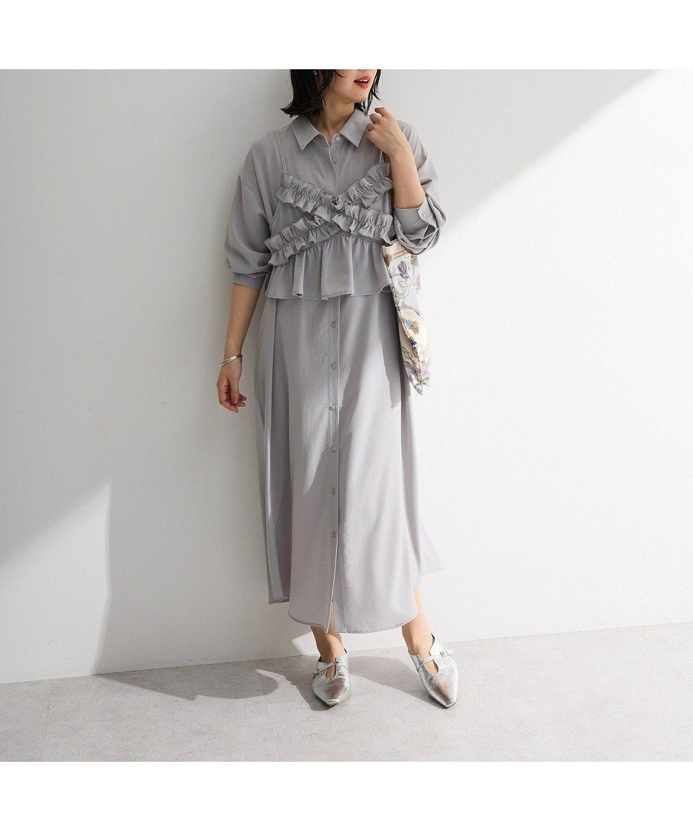 【グリーンパークス/Green Parks】のSET2点フリルビスチェ+シャツワンピース 人気、トレンドファッション・服の通販 founy(ファニー) 　ファッション　Fashion　レディースファッション　Fashion for Women　ワンピース　Dresses　シャツワンピース / 1枚で着映えコーデ　Shirt Dresses　春　Spring　シンプル　Simple, Minimal　ビスチェ　Bustier, Corset Top　フリル　Frill, Ruffle　ポケット　Pocket, Pocket Detail　S/S・春夏　SS, Spring/Summer, Warm Season　夏　Summer　エレガント 上品　Elegant　セレモニー　Ceremony　ビジネス 仕事 通勤　Business / Work / Commuting　 other-1|ID: prp329100004868512 ipo3291000000036278674