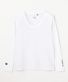 【ピーダブリュサーキュラス/PW CIRCULUS】の【WOMEN】UVメッシュコンビインナーシャツ ゴルフウェア レディース 人気、トレンドファッション・服の通販 founy(ファニー) ファッション Fashion レディースファッション Fashion for Women トップス・カットソー Cut & Sew Tops シャツ・ブラウス・オフィスカジュアル Elegant Blouses & Button-Ups ロングTシャツ・Tシャツ Longline T-Shirts & Tees カットソー・ベーシックTシャツ Cut-and-Sewn Tops / Stretch Tees & Basics インナー Innerwear カットソー Cut and Sewn Top コンビ Combo, Combination Style ゴルフ Golf ストレッチ Stretch, Stretchy Fabric ポロシャツ Polo Shirt, Collared Tee メッシュ Mesh, Net Fabric モックネック Mock Neck, Short Turtleneck 吸水 Absorbent, Quick-Dry 夏 Summer 春 Spring S/S・春夏 SS, Spring/Summer, Warm Season thumbnail ホワイト系|ID: prp329100004868516 ipo3291000000036278689