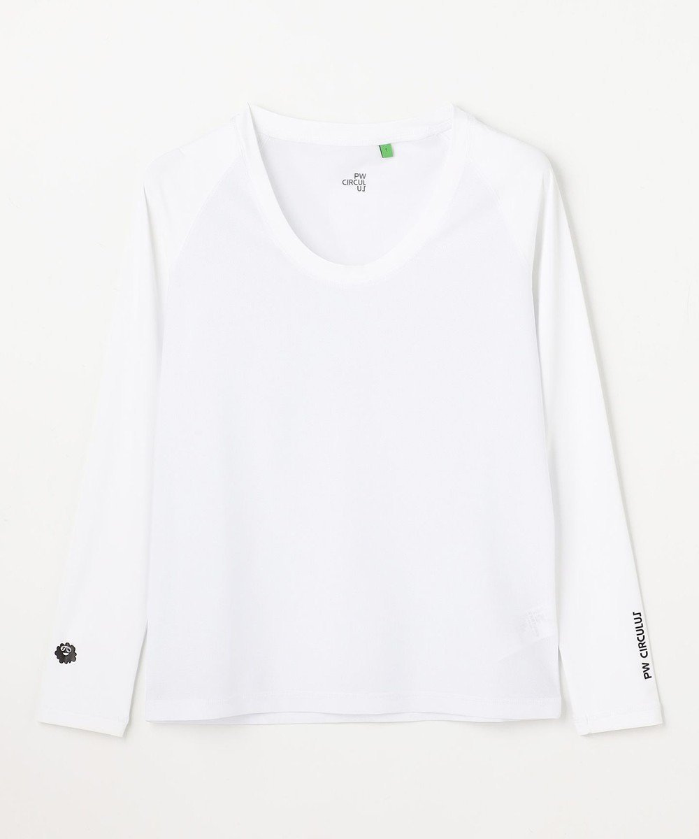 【ピーダブリュサーキュラス/PW CIRCULUS】の【WOMEN】UVメッシュコンビインナーシャツ ゴルフウェア レディース インテリア・キッズ・メンズ・レディースファッション・服の通販 founy(ファニー) 　ファッション　Fashion　レディースファッション　Fashion for Women　トップス・カットソー　Cut & Sew Tops　シャツ・ブラウス・オフィスカジュアル　Elegant Blouses & Button-Ups　ロングTシャツ・Tシャツ　Longline T-Shirts & Tees　カットソー・ベーシックTシャツ　Cut-and-Sewn Tops / Stretch Tees & Basics　インナー　Innerwear　カットソー　Cut and Sewn Top　コンビ　Combo, Combination Style　ゴルフ　Golf　ストレッチ　Stretch, Stretchy Fabric　ポロシャツ　Polo Shirt, Collared Tee　メッシュ　Mesh, Net Fabric　モックネック　Mock Neck, Short Turtleneck　吸水　Absorbent, Quick-Dry　夏　Summer　春　Spring　S/S・春夏　SS, Spring/Summer, Warm Season　ホワイト系|ID: prp329100004868516 ipo3291000000036278689