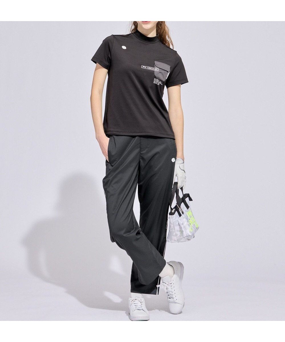 【ピーダブリュサーキュラス/PW CIRCULUS】の【WOMEN】サイドボタン デザインパンツ ゴルフウェア レディース インテリア・キッズ・メンズ・レディースファッション・服の通販 founy(ファニー) 　ファッション　Fashion　レディースファッション　Fashion for Women　パンツ　Pants & Trousers　春　Spring　軽量　Lightweight, Ultra Light　シンプル　Simple, Minimal　ストレッチ　Stretch, Stretchy Fabric　トレンド　Trend, Trending Now　人気　Popular, Best Seller　フィット　Fit, Slim Fit　フレア　Flare, Flared　ボトム　Bottoms, Lower Wear　S/S・春夏　SS, Spring/Summer, Warm Season　夏　Summer　ゴルフ　Golf　ブラック系|ID: prp329100004868517 ipo3291000000036278693