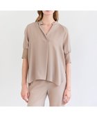 【ベイジ,/BEIGE,】のFLEUR / ドレープニット カフスブラウス 人気、トレンドファッション・服の通販 founy(ファニー) ファッション Fashion レディースファッション Fashion for Women トップス・カットソー Cut & Sew Tops ニット Knit Tops & Sweaters シャツ・ブラウス・オフィスカジュアル Elegant Blouses & Button-Ups エレガント 上品 Elegant 春 Spring 秋 Autumn カフス Cuff Design シルク Silk, 100% Silk スタイリッシュ Stylish, Fashionable スタンド Stand Collar, Upright Stand スリット Slit, Slit Detail スリーブ Sleeve, Long Sleeve / Short Sleeve デコルテ Décolleté, Neckline バランス Balance, Style Balance ワイド Wide, Wide Fit S/S・春夏 SS, Spring/Summer, Warm Season 夏 Summer ビジネス 仕事 通勤 Business / Work / Commuting thumbnail Beige|ID: prp329100004868520 ipo3291000000036278702