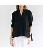 【ベイジ,/BEIGE,】のFLEUR / ドレープニット カフスブラウス 人気、トレンドファッション・服の通販 founy(ファニー) ファッション Fashion レディースファッション Fashion for Women トップス・カットソー Cut & Sew Tops ニット Knit Tops & Sweaters シャツ・ブラウス・オフィスカジュアル Elegant Blouses & Button-Ups エレガント 上品 Elegant 春 Spring 秋 Autumn カフス Cuff Design シルク Silk, 100% Silk スタイリッシュ Stylish, Fashionable スタンド Stand Collar, Upright Stand スリット Slit, Slit Detail スリーブ Sleeve, Long Sleeve / Short Sleeve デコルテ Décolleté, Neckline バランス Balance, Style Balance ワイド Wide, Wide Fit S/S・春夏 SS, Spring/Summer, Warm Season 夏 Summer ビジネス 仕事 通勤 Business / Work / Commuting thumbnail Navy|ID: prp329100004868520 ipo3291000000036278703