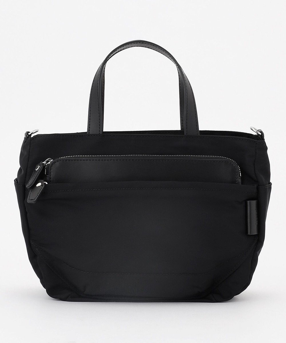 【イザック/Y'SACCS】のポリエステルツイル 2WAYトートバッグ 人気、トレンドファッション・服の通販 founy(ファニー) 　ファッション　Fashion　レディースファッション　Fashion for Women　バッグ　Bags　サテン　Satin, Glossy Fabric　スマート　Smart, Elegant　ダブル　Double, Double-Breasted　トラベル　Travel, Travel Gear　フロント　Front, Front Design　ポケット　Pocket, Pocket Detail　マグネット　Magnet, Magnetic Closure　メタル　Metal, Metal Parts　エレガント 上品　Elegant　 other-1|ID: prp329100004868524 ipo3291000000036278712