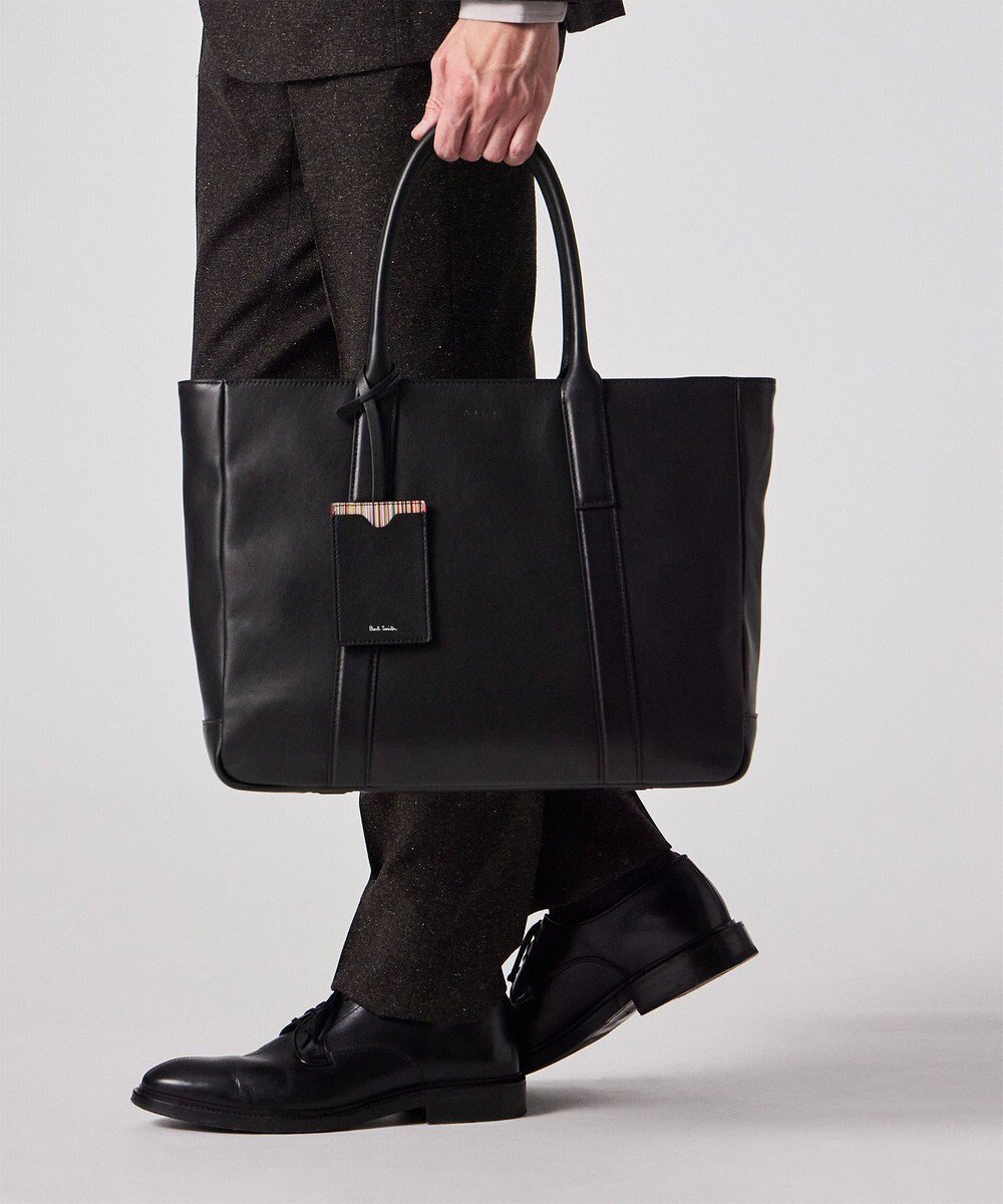 【ポールスミス/Paul Smith / MEN】のモダンビジネス トートバッグ インテリア・キッズ・メンズ・レディースファッション・服の通販 founy(ファニー) 　ファッション　Fashion　メンズファッション　Fashion for Men　バッグ　Bags　トートバッグ / 通勤・大容量バッグ　Tote Bags　エレガント 上品　Elegant　シンプル　Simple, Minimal　スーツ　Suit, Formalwear　セットアップ　Set-Up, Coordinated Outfit　プリント　Print, Printed Pattern　ポケット　Pocket, Pocket Detail　メンズ　Men's, Menswear　モダン　Modern, Contemporary　ビジネス 仕事 通勤　Business / Work / Commuting　ブラック|ID: prp329100004868532 ipo3291000000036278774