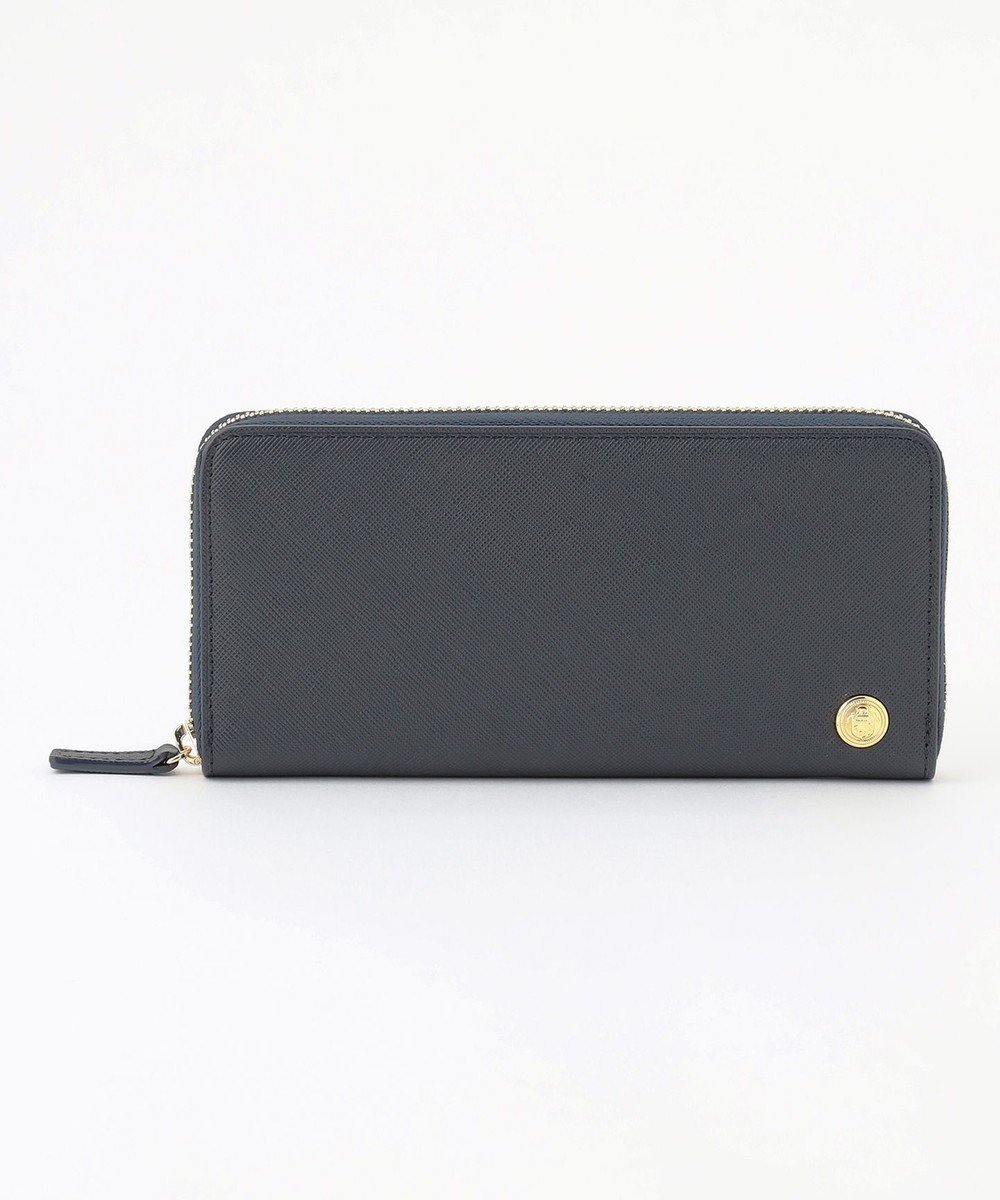 【ジェイ プレス/J.PRESS / MEN】の【MORPHO×J.PRESS】エンブレムボタン 長財布(ラウンドファスナー) インテリア・キッズ・メンズ・レディースファッション・服の通販 founy(ファニー) 　ファッション　Fashion　メンズファッション　Fashion for Men　財布　Wallet, Purse　パイピング　Piping, Trim Design　モチーフ　Motif, Design Theme　ラウンド　Round, Round Neck　ネイビー系|ID: prp329100004868546 ipo3291000000036278900