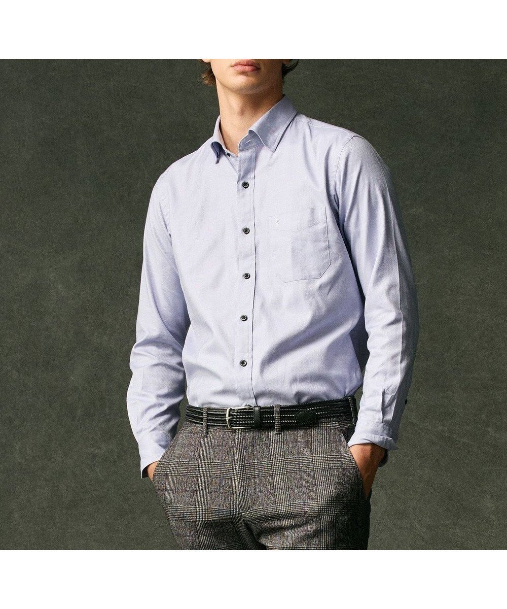 【ジョセフ アブード/JOSEPH ABBOUD / MEN】の【オーガニックコットン使用】JOE COTTON ストレッチオックス シャツ インテリア・キッズ・メンズ・レディースファッション・服の通販 founy(ファニー) 　ファッション　Fashion　メンズファッション　Fashion for Men　トップス・カットソー　Cut & Sew Tops　メンズシャツ　Shirts　インナー　Innerwear　ジャケット　Jacket, Outerwear　ストレッチ　Stretch, Stretchy Fabric　ワイド　Wide, Wide Fit　A/W・秋冬　Autumn/Winter　おすすめ　Recommended / Our Picks　エレガント 上品　Elegant　ビジネス 仕事 通勤　Business / Work / Commuting　ライラック系|ID: prp329100004868548 ipo3291000000036278906