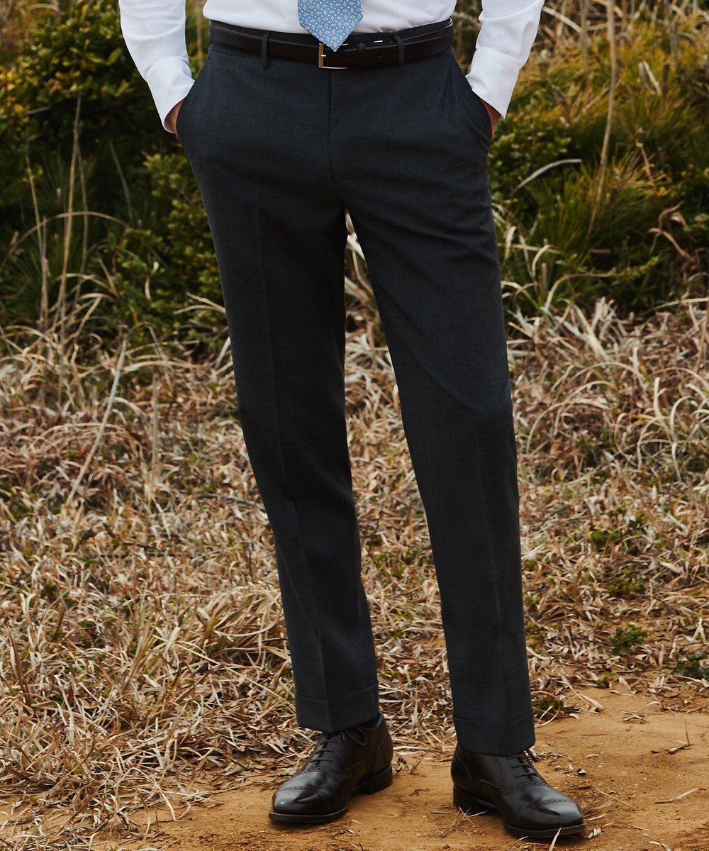 【五大陸/gotairiku / MEN】のロングセラー【洗える/折り目加工/シワになりにくい/ウエストアジャスター】ウォッシャブル サマーウール100%パンツ_定番色(ノータック)23/24年モデル 人気、トレンドファッション・服の通販 founy(ファニー) 　ファッション　Fashion　メンズファッション　Fashion for Men　ボトムス　Bottoms　ウォッシャブル　Machine Washable　春　Spring　洗える　Machine Washable　サマー　Summer, Summer Style　ジャケット　Jacket, Outerwear　ストレッチ　Stretch, Stretchy Fabric　スラックス　Slacks, Dress Pants　セットアップ　Set-Up, Coordinated Outfit　センター　Center, Center Line　テーパード　Tapered, Tapered Pants　ドレス　Dress, One-Piece　定番　Standard, Basic Item　ポケット　Pocket, Pocket Detail　S/S・春夏　SS, Spring/Summer, Warm Season　夏　Summer　ビジネス 仕事 通勤　Business / Work / Commuting　 other-1|ID: prp329100004868549 ipo3291000000036278918