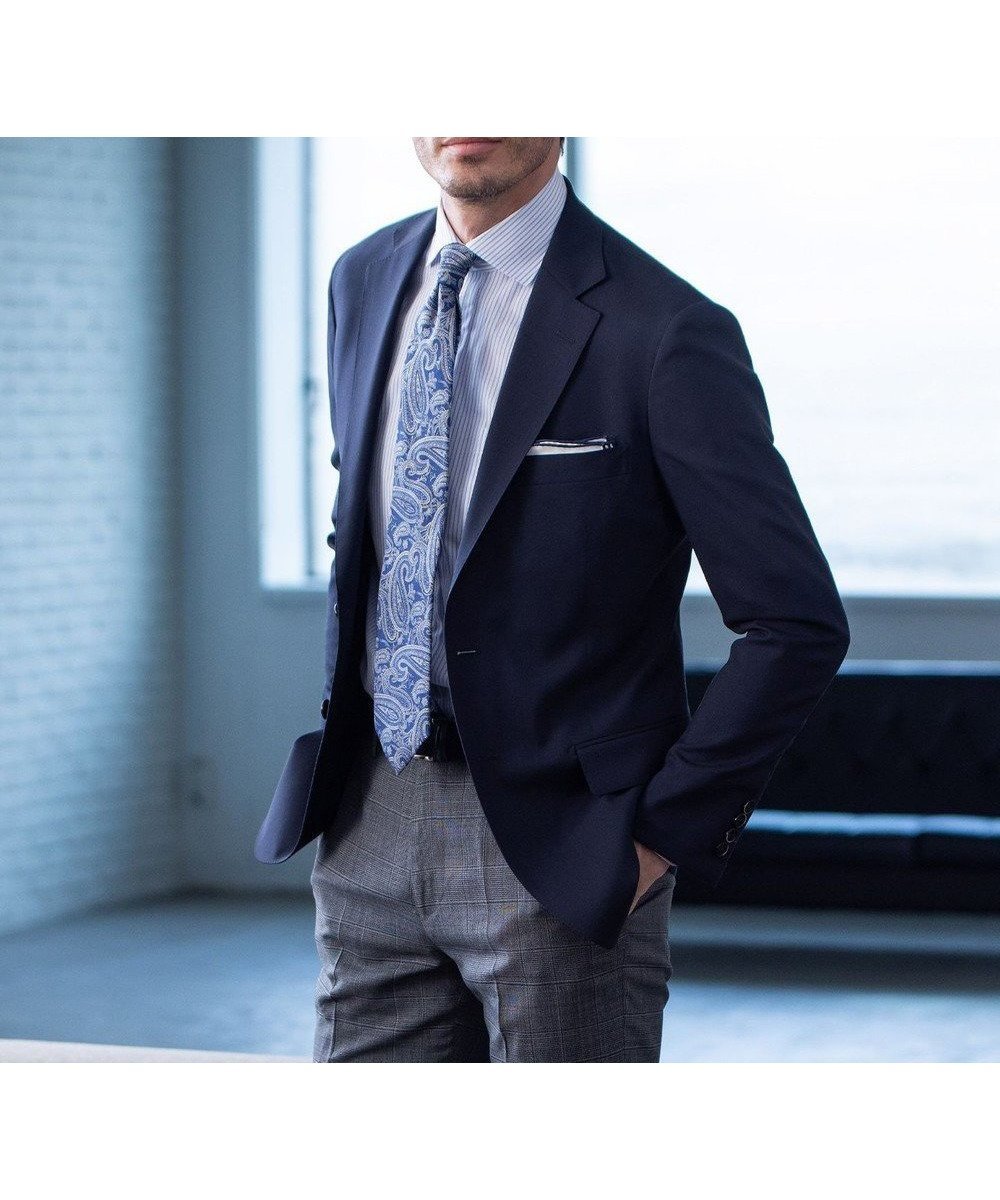 【五大陸/gotairiku / MEN】のセットアップ対応【防シワ/ストレッチ】ウォッシャブル ウールジャケット(24年モデル) 人気、トレンドファッション・服の通販 founy(ファニー) 　ファッション　Fashion　メンズファッション　Fashion for Men　アウター　Men's Coats Outerwear　テーラードジャケット　Tailored Jackets & Blazers　ウォッシャブル　Machine Washable　ジャケット　Jacket, Outerwear　ストレッチ　Stretch, Stretchy Fabric　セットアップ　Set-Up, Coordinated Outfit　パターン　Pattern, Design Print　ボトム　Bottoms, Lower Wear　A/W・秋冬　Autumn/Winter　S/S・春夏　SS, Spring/Summer, Warm Season　夏　Summer　ビジネス 仕事 通勤　Business / Work / Commuting　 other-1|ID: prp329100004868558 ipo3291000000036279024