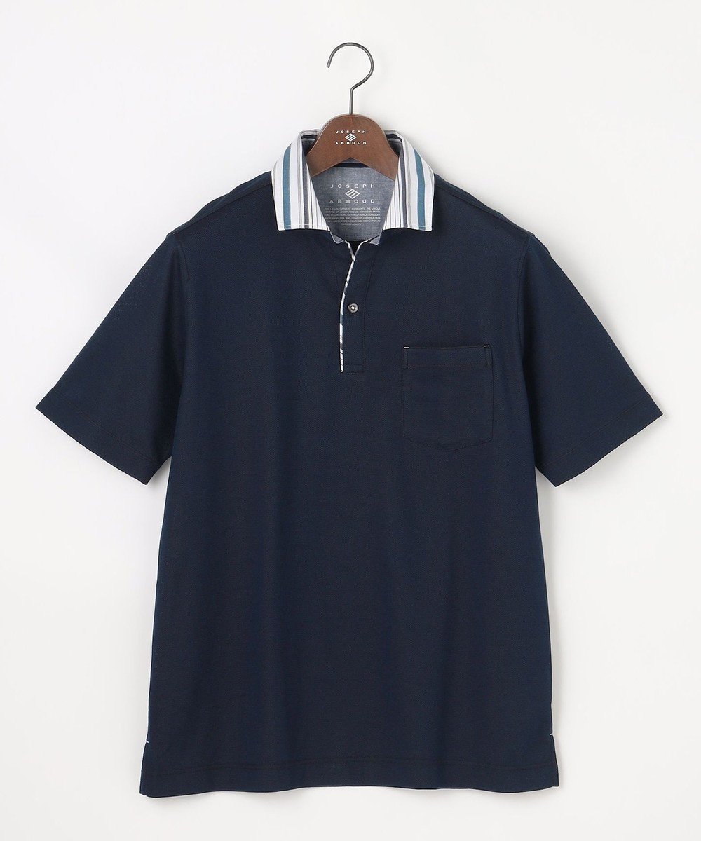 【ジョセフ アブード/JOSEPH ABBOUD / MEN】の【愛されて21年!オーガニックコットン使用】ダディ ポロシャツ インテリア・キッズ・メンズ・レディースファッション・服の通販 founy(ファニー) 　ファッション　Fashion　メンズファッション　Fashion for Men　トップス・カットソー　Cut & Sew Tops　メンズシャツ　Shirts　ポロシャツ / きれいめカジュアルスタイル　Polo Shirts　インド　Indian Textile　ウォッシャブル　Machine Washable　春　Spring　今季　This Season, Current Season　吸水　Absorbent, Quick-Dry　サッカー　Seersucker, Summer Fabric　ジャケット　Jacket, Outerwear　スキッパー　Skipper, Open Collar　定番　Standard, Basic Item　ポロシャツ　Polo Shirt, Collared Tee　リネン　Linen, Linen Fabric　S/S・春夏　SS, Spring/Summer, Warm Season　おすすめ　Recommended / Our Picks　夏　Summer　ギフト プレゼント　Gift / Present　ビジネス 仕事 通勤　Business / Work / Commuting　ネイビー系|ID: prp329100004868559 ipo3291000000036279043