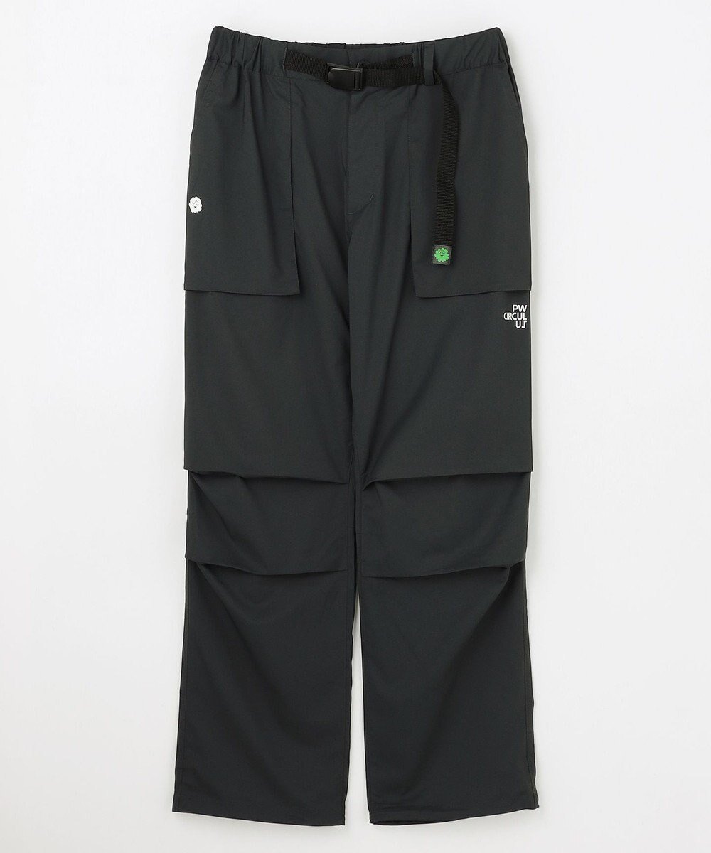 【ピーダブリュサーキュラス/PW CIRCULUS / MEN】の【MEN】ワイドカーゴパンツ ゴルフ インテリア・キッズ・メンズ・レディースファッション・服の通販 founy(ファニー) 　ファッション　Fashion　メンズファッション　Fashion for Men　ボトムス　Bottoms　春　Spring　ストレッチ　Stretch, Stretchy Fabric　人気　Popular, Best Seller　ポケット　Pocket, Pocket Detail　ミリタリー　Military, Army Style　リラックス　Relax, Relaxed Fit　ワイド　Wide, Wide Fit　S/S・春夏　SS, Spring/Summer, Warm Season　夏　Summer　ゴルフ　Golf　ブラック系|ID: prp329100004868570 ipo3291000000036279181