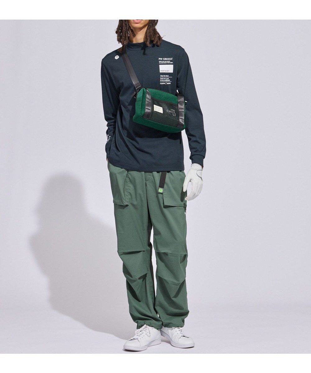 【ピーダブリュサーキュラス/PW CIRCULUS / MEN】の【MEN】ワイドカーゴパンツ ゴルフ インテリア・キッズ・メンズ・レディースファッション・服の通販 founy(ファニー) 　ファッション　Fashion　メンズファッション　Fashion for Men　ボトムス　Bottoms　春　Spring　ストレッチ　Stretch, Stretchy Fabric　人気　Popular, Best Seller　ポケット　Pocket, Pocket Detail　ミリタリー　Military, Army Style　リラックス　Relax, Relaxed Fit　ワイド　Wide, Wide Fit　S/S・春夏　SS, Spring/Summer, Warm Season　夏　Summer　ゴルフ　Golf　グリーン系|ID: prp329100004868570 ipo3291000000036279183