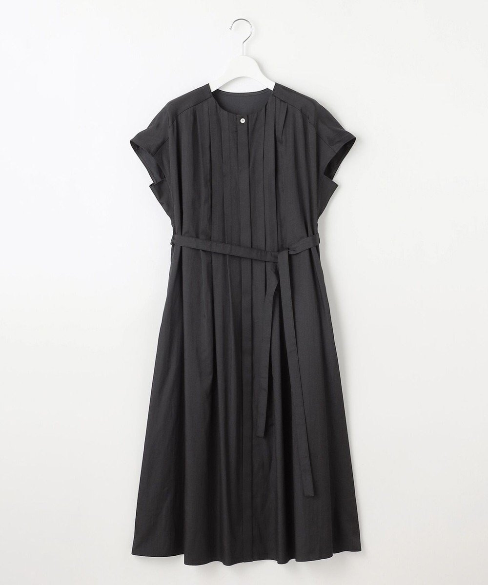 【自由区/JIYU-KU】の【洗える】シルキータック ワンピース インテリア・キッズ・メンズ・レディースファッション・服の通販 founy(ファニー) 　ファッション　Fashion　レディースファッション　Fashion for Women　ワンピース　Dresses　おすすめ　Recommended / Our Picks　サテン　Satin, Glossy Fabric　シルク　Silk, 100% Silk　ドレープ　Drape, Draping Fabric　フレア　Flare, Flared　エレガント 上品　Elegant　夏　Summer　春　Spring　S/S・春夏　SS, Spring/Summer, Warm Season　洗える　Machine Washable　ブラック|ID: prp329100004868585 ipo3291000000036279365