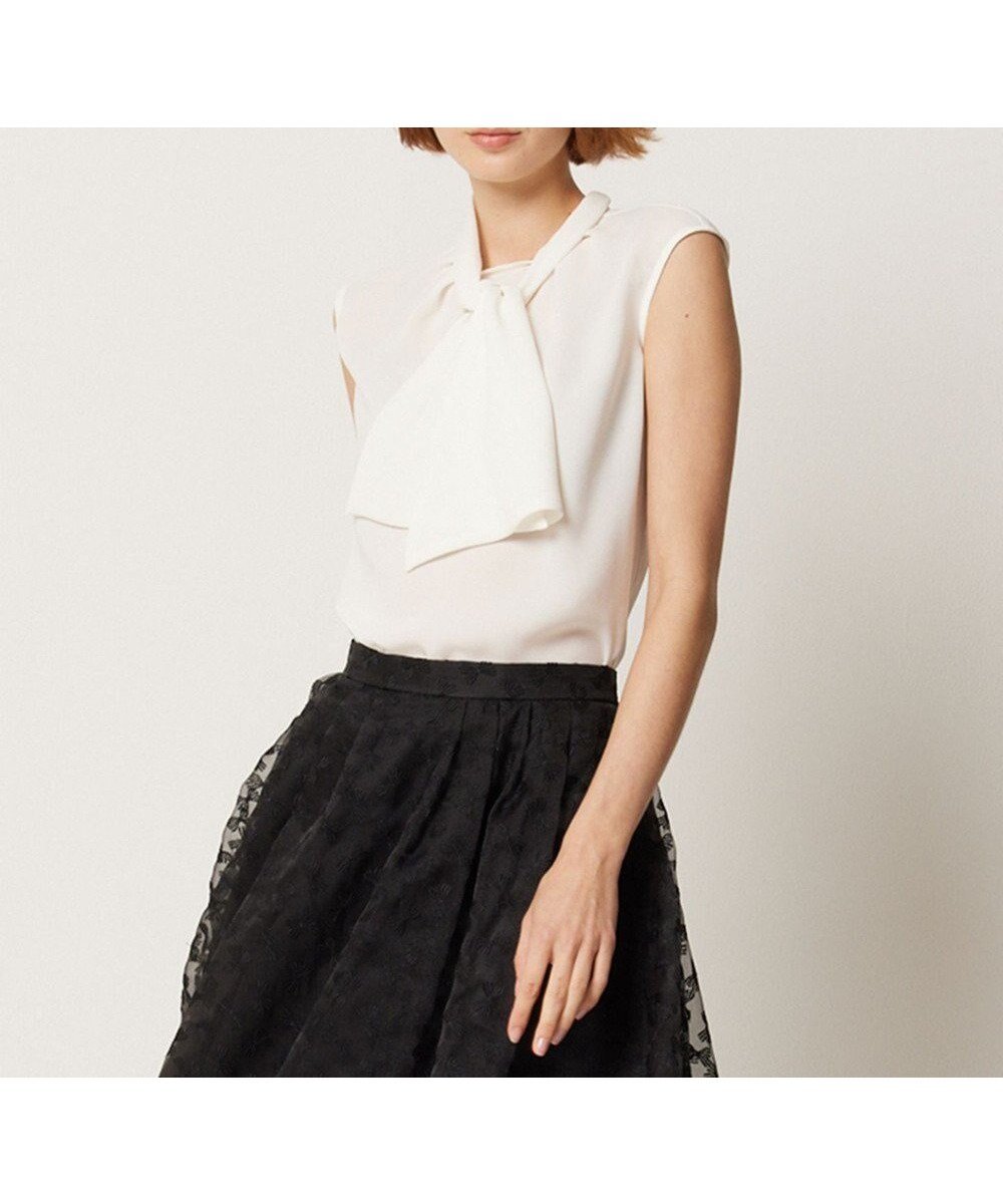 【トッカ/TOCCA】の【消臭】PROMIS RIBBON WISH ブラウス インテリア・キッズ・メンズ・レディースファッション・服の通販 founy(ファニー) 　ファッション　Fashion　レディースファッション　Fashion for Women　トップス・カットソー　Cut & Sew Tops　シャツ・ブラウス・オフィスカジュアル　Elegant Blouses & Button-Ups　おすすめ　Recommended / Our Picks　エレガント 上品　Elegant　ドレープ　Drape, Draping Fabric　パーティ　Party, Party Style　リボン　Ribbon, Bow　ロング　Long, Long-Length　夏　Summer　春　Spring　S/S・春夏　SS, Spring/Summer, Warm Season　オフ系|ID: prp329100004868603 ipo3291000000036279657