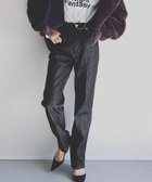 【ウォードブルー/WOADBLUE】のRIGID HIGH RISE(BLACK) ハイライズストレートパンツ 人気、トレンドファッション・服の通販 founy(ファニー) ファッション Fashion レディースファッション Fashion for Women パンツ Pants & Trousers デニムパンツ・ジーンズ・美脚デニム Denim Jeans & Pants ヴィンテージ Vintage Style シルケット Silket, Silky Cotton ストレート Straight, Straight Cut デニム Denim, Jeans Material ネップ Nepp, Slub Yarn ブルゾン Blouson, Bomber Jacket A/W・秋冬 Autumn/Winter S/S・春夏 SS, Spring/Summer, Warm Season 夏 Summer thumbnail BLACK|ID: prp329100004868605 ipo3291000000036279675