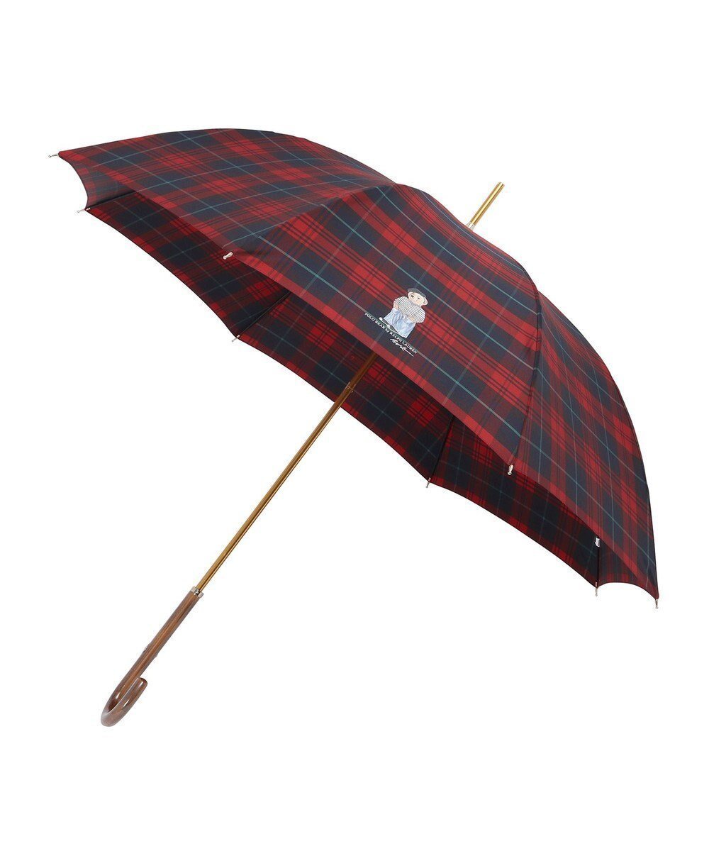 【ムーンバット/MOONBAT】のPOLO RALPH LAUREN(ポロ ラルフローレン) 長傘 チェック ポロベア ワンポイント インテリア・キッズ・メンズ・レディースファッション・服の通販 founy(ファニー) 　ファッション　Fashion　レディースファッション　Fashion for Women　レイングッズ・傘・晴雨兼用傘　Umbrellas & Rain Gear　アイビー　Ivy Pattern　チェック　Check, Plaid, Tartan　ニューヨーク　New York, NYC Style　ワンポイント　One Point, Statement Accent　傘　Umbrella, Parasol　マッケンジー|ID: prp329100004868608 ipo3291000000036279706