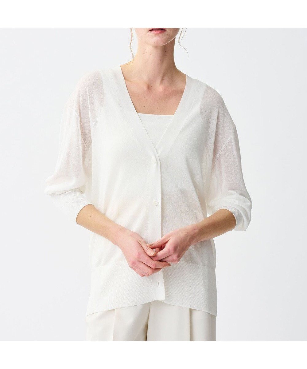 【アンクレイヴ/uncrave】のラスターシアーニット ロングカーディガン 人気、トレンドファッション・服の通販 founy(ファニー) 　ファッション　Fashion　レディースファッション　Fashion for Women　トップス・カットソー　Cut & Sew Tops　ニット　Knit Tops & Sweaters　カーディガン・羽織り　Layered Style Cardigans　カーディガン　Cardigan, Knitwear　ストレッチ　Stretch, Stretchy Fabric　ロング　Long, Long-Length　エレガント 上品　Elegant　夏　Summer　春　Spring　S/S・春夏　SS, Spring/Summer, Warm Season　 other-1|ID: prp329100004868617 ipo3291000000036279809