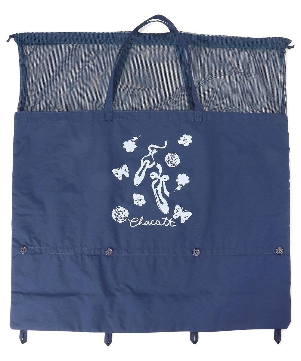 【チャコット/Chacott】のフラワー2Way衣装バッグ インテリア・キッズ・メンズ・レディースファッション・服の通販 founy(ファニー) 　ファッション　Fashion　レディースファッション　Fashion for Women　バッグ　Bags　フラワー　Flower, Floral　メッシュ　Mesh, Net Fabric　巾着　Drawstring Bag, Kinchaku　ネイビー|ID: prp329100004868634 ipo3291000000036280206