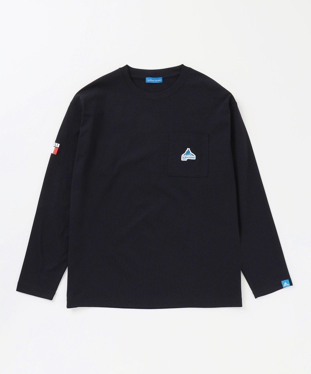 【シェアパーク/SHARE PARK】の【UVケア・吸水速乾・ストレッチ・軽量 】エンブレムTシャツ(S・Mサイズ) インテリア・キッズ・メンズ・レディースファッション・服の通販 founy(ファニー) 　ファッション　Fashion　レディースファッション　Fashion for Women　トップス・カットソー　Cut & Sew Tops　シャツ・ブラウス・オフィスカジュアル　Elegant Blouses & Button-Ups　ロングTシャツ・Tシャツ　Longline T-Shirts & Tees　カットソー・ベーシックTシャツ　Cut-and-Sewn Tops / Stretch Tees & Basics　カットソー　Cut and Sewn Top　吸水　Absorbent, Quick-Dry　軽量　Lightweight, Ultra Light　シンプル　Simple, Minimal　ストレッチ　Stretch, Stretchy Fabric　フランス　France, French　プリント　Print, Printed Pattern　ベーシック　Basic, Essential　ポケット　Pocket, Pocket Detail　リラックス　Relax, Relaxed Fit　ワーク　Workwear, Utility Style　A/W・秋冬　Autumn/Winter　再入荷　Restock / Back in Stock　ブラック系|ID: prp329100004868646 ipo3291000000036280348