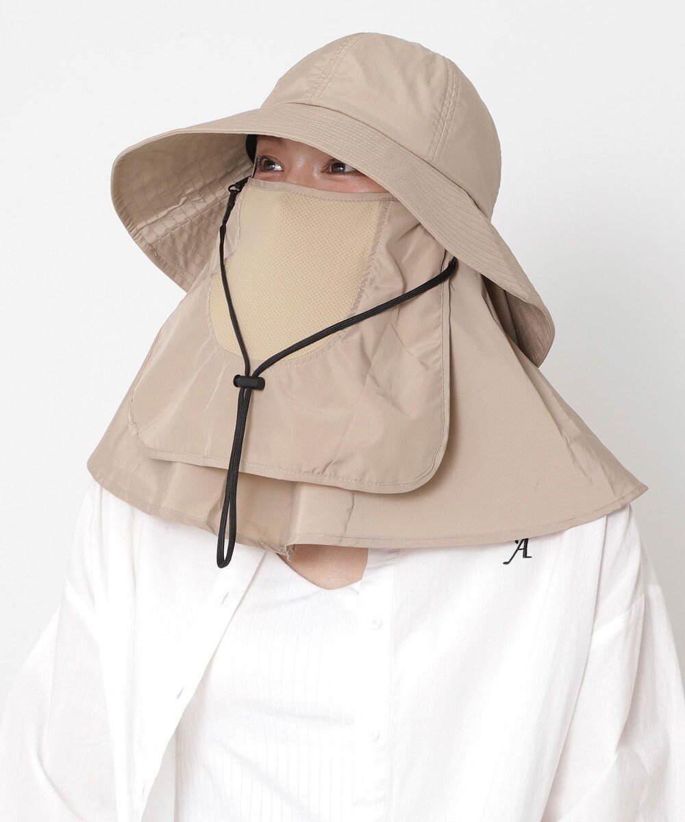 【ムーンバット/MOONBAT】の【遮光100%/UVカット100%】フワクール (Fuwacool) 日差しを完全遮断バッククロスハット 遮光100 UV100 インテリア・キッズ・メンズ・レディースファッション・服の通販 founy(ファニー) 　ファッション　Fashion　レディースファッション　Fashion for Women　バッグ　Bags　キャップ&ハット　Hats & Caps　アウトドア　Outdoor Clothing　フェイス　Face, Facial Design　帽子　Hat, Headwear　日傘　Parasol, UV Umbrella　メッシュ　Mesh, Net Fabric　ベージュ|ID: prp329100004868650 ipo3291000000036280468