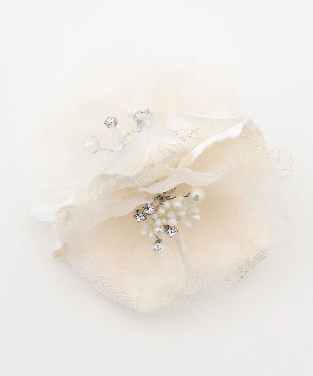 【エニィ スィス/any SiS】のツインレース コサージュ インテリア・キッズ・メンズ・レディースファッション・服の通販 founy(ファニー) 　ファッション　Fashion　レディースファッション　Fashion for Women　アクセサリー　Fashion Accessories　オーガンジー　Organza Fabric　フェミニン　Feminine, Girly　ブローチ　Brooch, Pin Brooch　ミックス　Mix, Mixed Style　リップ　Lip, Lip Motif　レース　Lace, Lace Fabric　アイボリー|ID: prp329100004868654 ipo3291000000036280521