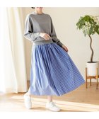 【エニー/ANY】の【ウエストゴム】タックギャザースカート 人気、トレンドファッション・服の通販 founy(ファニー) ファッション Fashion レディースファッション Fashion for Women スカート Skirts ストライプ Stripe, Striped Pattern チェック Check, Plaid, Tartan フラット Flat, Flat Shoes 夏 Summer 定番 Standard, Basic Item 春 Spring S/S・春夏 SS, Spring/Summer, Warm Season 楽ちん Easy Fit, Comfortable thumbnail ブルーストライプ|ID: prp329100004868659 ipo3291000000036280576