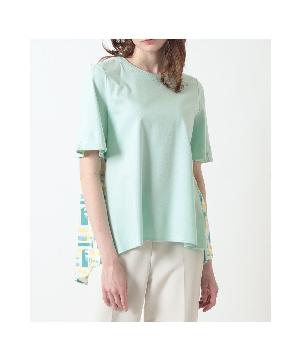 【ダックス/DAKS】のチェック切替 デザインブラウス インテリア・キッズ・メンズ・レディースファッション・服の通販 founy(ファニー) 　ファッション　Fashion　レディースファッション　Fashion for Women　トップス・カットソー　Cut & Sew Tops　シャツ・ブラウス・オフィスカジュアル　Elegant Blouses & Button-Ups　スーピマ　Supima, Premium Cotton　チェック　Check, Plaid, Tartan　エレガント 上品　Elegant　切替　Switching, Contrast Panel　夏　Summer　S/S・春夏　SS, Spring/Summer, Warm Season　A/W・秋冬　Autumn/Winter　シーグラス|ID: prp329100004868694 ipo3291000000036281119